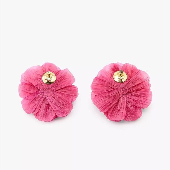 ZARA RAFFIA FLOWER EARRINGS - Picture 5 of 5